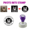 Customise Photo/image Pre-Inked Rubber Stamp (Round) - Assorted Size Available
